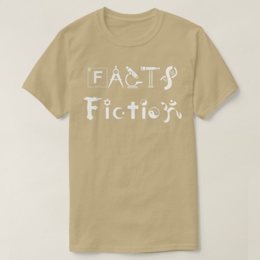 T-shirt Facts vs Fiction, Science Religion Cadeau (Design devant)