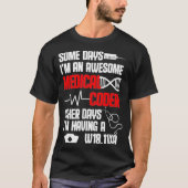 T-shirt Facturation Coder Médicale Je Suis Un Magnifique F (Devant)