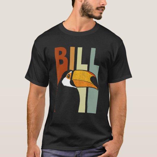 T-shirt Facture devis pour un ornithologue toucan (Devant)