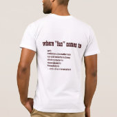 T-shirt Faculté de Médecine - École de Médecine de (Dos)