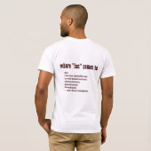 T-shirt Faculté de Médecine - École de Médecine de (Dos entier)
