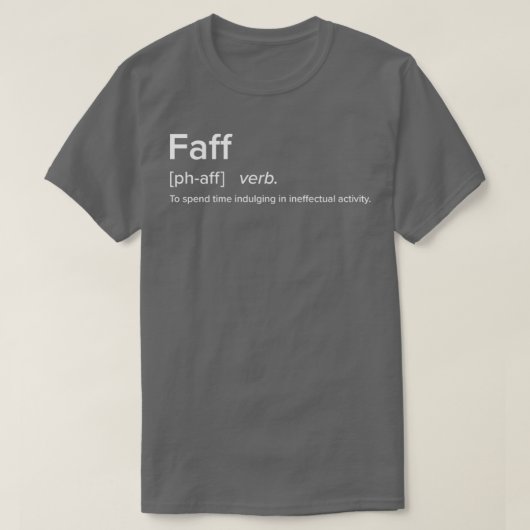 T-shirt Faff British Slang Defined Collection (Design devant)