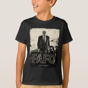 T-shirt Fafo Trump en détresse Président Trump Fafo