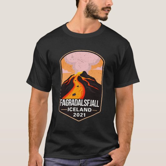 T-shirt Fagradalsfjall Mountain Volcano Erupted Islande 20 (Devant)
