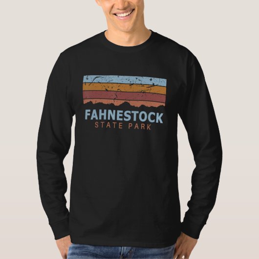 T-shirt Fahnestock State Park New York Retro Cool (Devant)