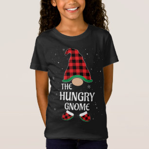 T-Shirt Faim Buffalo Rouge Plaid Correspondant Noël
