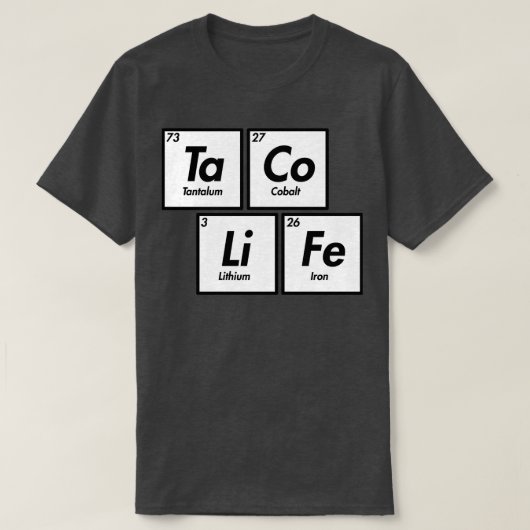 T-shirt Faim périodique (Design devant)