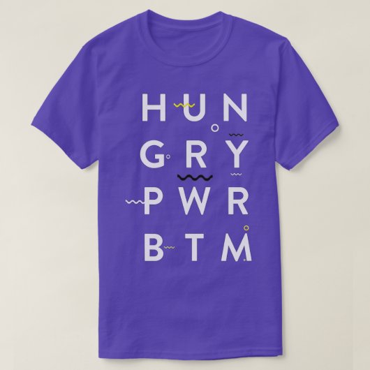 T-shirt Faim Power Bas Fun Gay  (Design devant)
