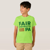 T-shirt Fair Districts PA tee pour enfants (Devant entier)