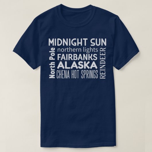 T-shirt Fairbanks Alaska (Design devant)