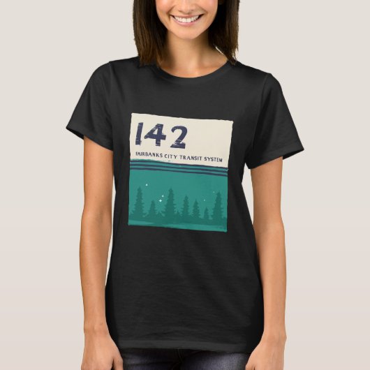 T-shirt Fairbanks City Transit System 142 Magic Bus (Devant)