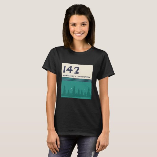 T-shirt Fairbanks City Transit System 142 Magic Bus (Devant entier)