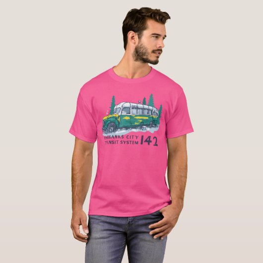 T-shirt Fairbanks City Transit System 142 Magic Bus Dark T (Devant entier)