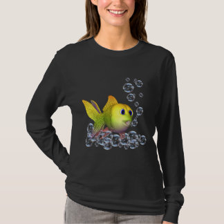 T-shirt Faire Briller Des Bulles Un Poisson Joueur