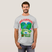 T-shirt Faire chaque jour Jour des terres Unisex (Devant entier)