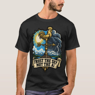 T-shirt Faire confiance au ciel et non à la sagesse météor