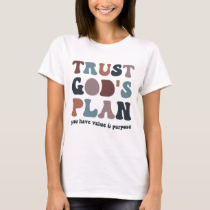 T-shirt Faire Confiance au Plan de Dieu, Mode Chrétienne
