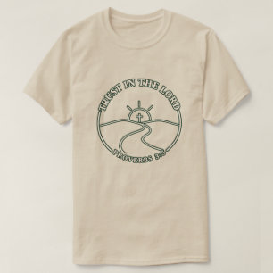 T-shirt Faire confiance au Seigneur Proverbes 3:5 Croix et