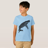 T-shirt Faire de la baleine dans ce T pour enfants (Devant entier)