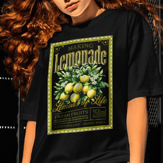 T-shirt Faire de la limonade à l'ancienne apparence Étique