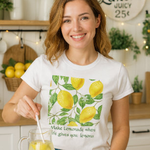 T-shirt "Faire de la limonade / Recette de citron"