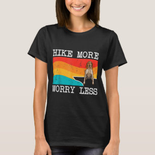 T-shirt Faire de la randonnée plus s'inquiéter moins coonh