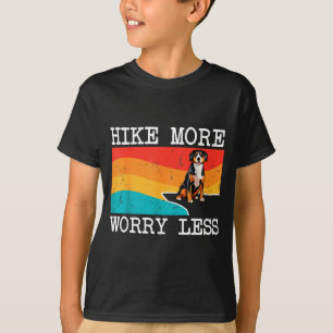 T-shirt Faire de la randonnée plus s'inquiéter moins entle