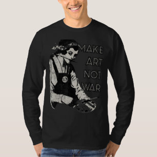 T-shirt FAIRE DE L'ART PAS LA GUERRE - Artistes, peintres,