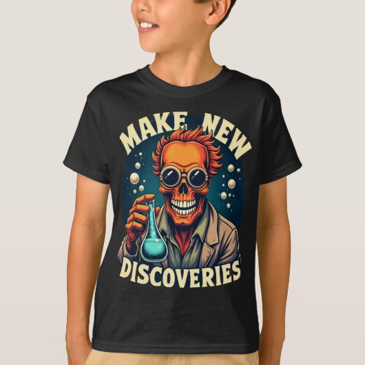T-shirt Faire de nouvelles découvertes - Mad Scientist Sku (Devant)