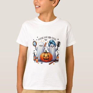 T-shirt Faire des cheveux Botité Halloween Styliste fantôm