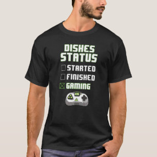 T-shirt Faire des plats Statut Jeu Amusant Joueur Ado Garç