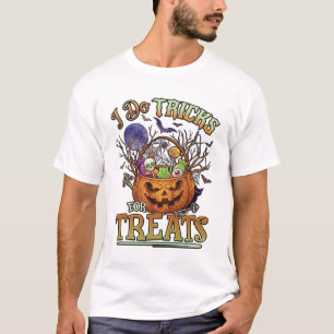 T-shirt Faire des tours friandises Halloween Citrouille Pa