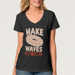 T-shirt Faire des vagues Ride Tubes Tubes Rivière Tubes