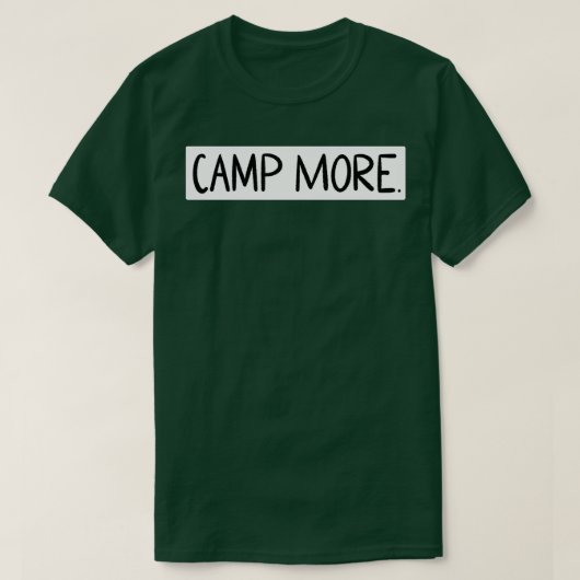 T-shirt Faire du camping (Design devant)