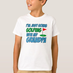 T-shirt Faire Du Golf Avec Grand-Père