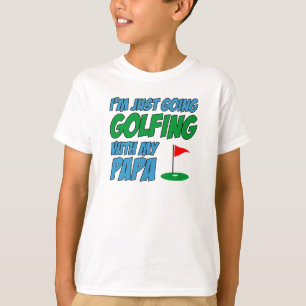 T-shirt Faire du golf avec Papa Grand-Enfant