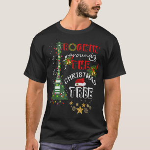 T-shirt Faire du Rock autour de l'arbre de Noël avec une g