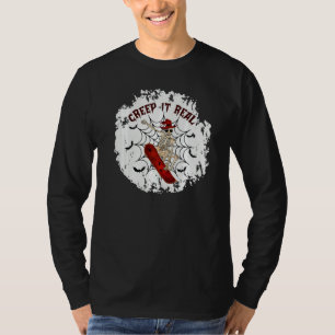 T-shirt Faire du skateboard squelette Halloween a vraiment