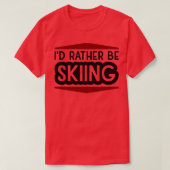 T-shirt Faire du ski (Design devant)