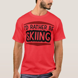 T-shirt Faire du ski