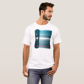 T-shirt faire du surf des neiges (Devant entier)