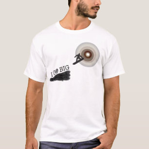T-shirt faire du surf des neiges l'écoulement