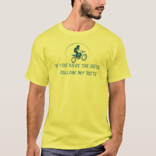 T-shirt Faire du vélo de vecteur de cycliste de saleté