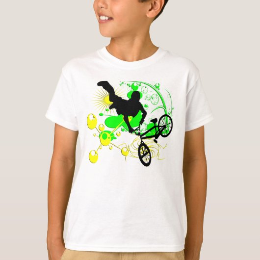 T-shirt Faire du vélo extrême (Devant)