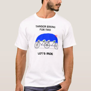 T-shirt Faire du vélo tandem