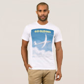 T-shirt Faire du vol à voile (Devant entier)