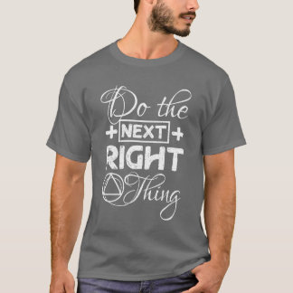 T-shirt Faire la bonne chose sur le net Sobriété rétro