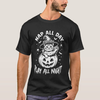 T-shirt Faire la sieste toute la journée, jouer toute la n