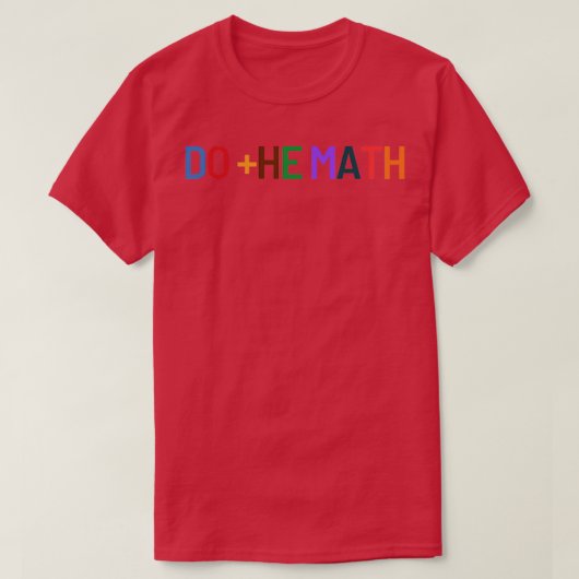 T-shirt faire le calcul (Design devant)