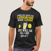 T-shirt Faire Lemon Lemonade Stand Boss Jus Ice Lemon Squ (Devant)